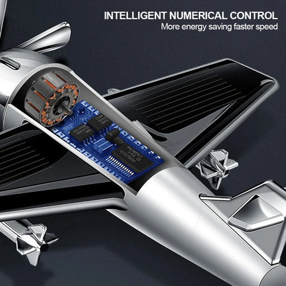 Car Interior Solar Airplane Model – Center Console Decoration & Air Freshener Accessory