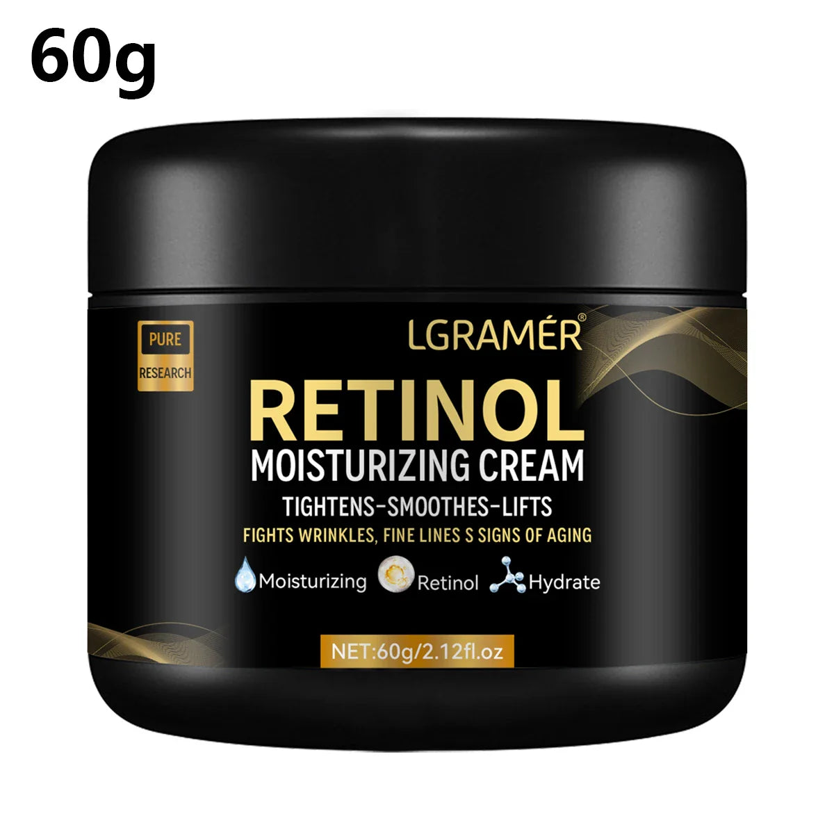 Men’s Retinol Face Moisturizer – Anti-Aging Wrinkle Cream for Hydration, Pore Minimizing & Smooth Bright Skin