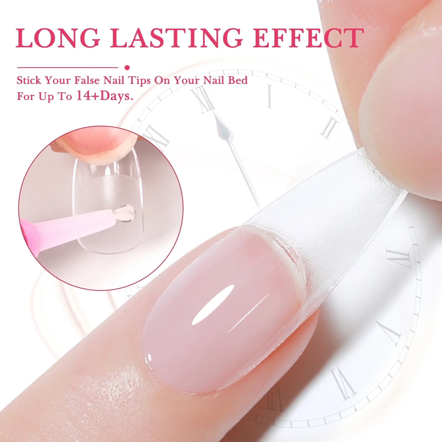 14PCS Nail Glue for Press-On Nails – Super Strong Acrylic Nail Glue, Long-Lasting for Salon Quality Results