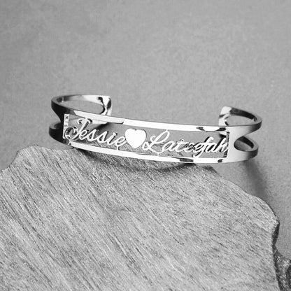 Personalized Couple Name Bracelet – Custom Handmade Gift for Her, Birthday or Anniversary