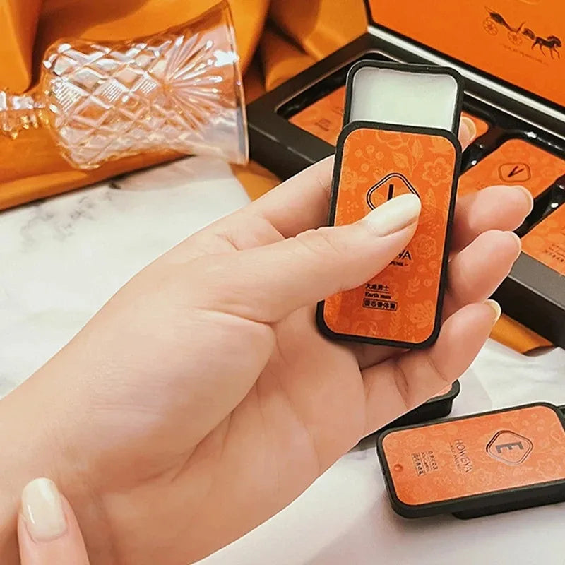 4-Piece Solid Perfume Set - Floral & Fruity Long-Lasting Portable Fragrance