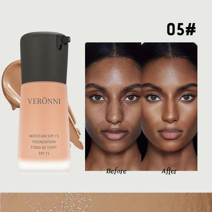 Matte Liquid Foundation – Full Coverage BB Cream with Oil Control, Waterproof & Long-Lasting Natural Face Base