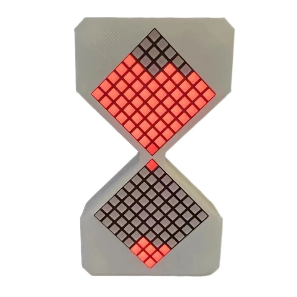 Gravity Sensing Cyber Style LED Electronic Hourglass Timer – Adjustable 1–30 Min Digital Sand Clock with Tech Design DIY Gadget Decor