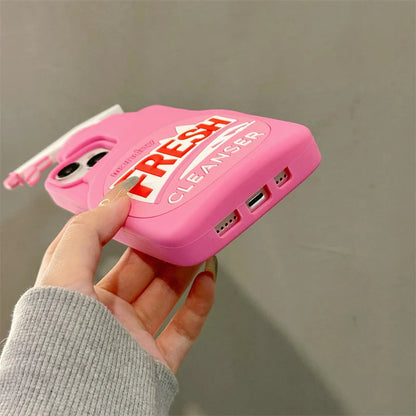 3D Cute Soft Silicone Shockproof Case for iPhone 11-16 Pro Max – Stereo Cleaner Protective Cover Accessories
