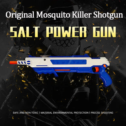 Fly and Mosquito Gun 3.0, Salt Gun Shotgun for Adults and Kids, Pest Control Toy, Perfect Children's Day Gift