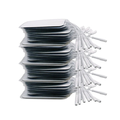 100/50pcs 5x5cm Muscle Stimulator Electrode Pads – Self-Adhesive Non-Woven Replacement for TENS Therapy Machines