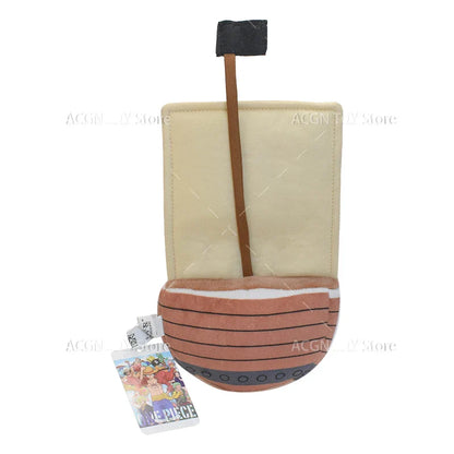 One Piece Plush Ship Toy — Thousand Sunny & Going Merry Soft Pillow for Kids, 21/37CM Birthday Gift