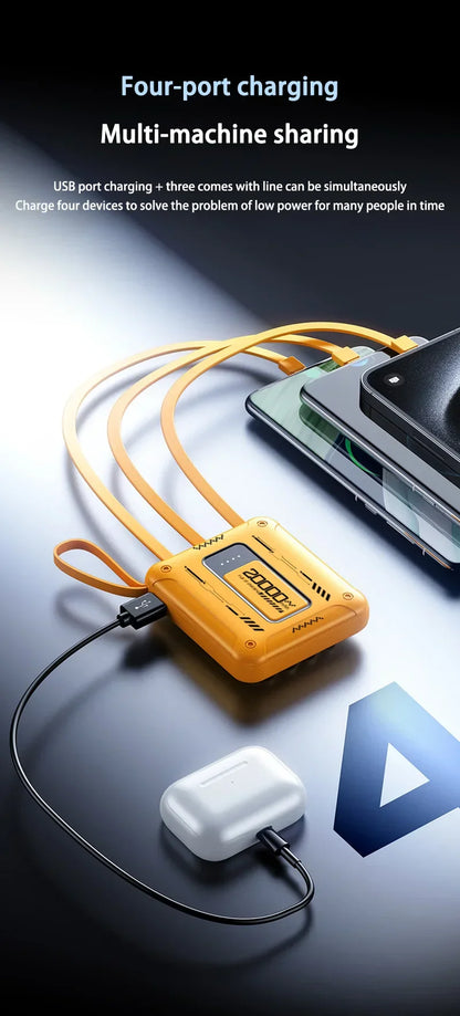 Xiaomi 50000mAh Mini Power Bank – Compact 4-in-1 High Capacity Charger with QC3.0 & PD20W for iPhone