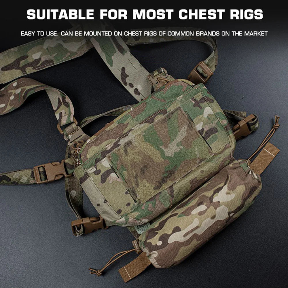 Tactical Trauma Pouch Roll 1 – IFAK Individual First Aid Kit EDC Medical Rapid Belt Bag for Airsoft, Hunting & Plate Carrier Gear