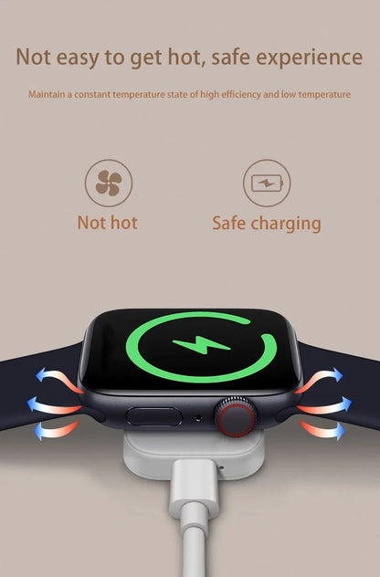 Magnetic Wireless Fast Charger for Apple Watch – Type-C Cable Compatible with Series 9 to 1 & SE