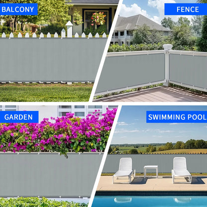 Balcony Privacy Shade Cloth Netting – Waterproof Fence Sunshade with 95% UV Protection for Garden, Deck, Porch & Pool Railing Coverage