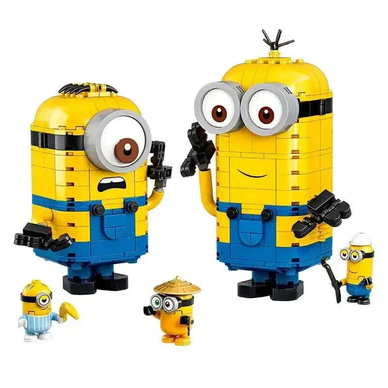 Despicable Me Minion Building Block – Mini Cute DIY Puzzle Toy, Compatible Brick Set for Kids Gift and Model Decoration
