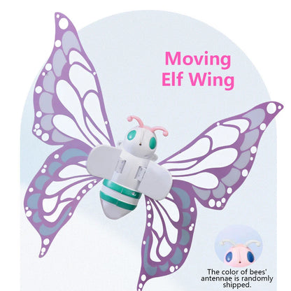 Electric Butterfly Fairy Wings with Lights — Moving Elf Angel Wings for Kids Cosplay & Dress Up