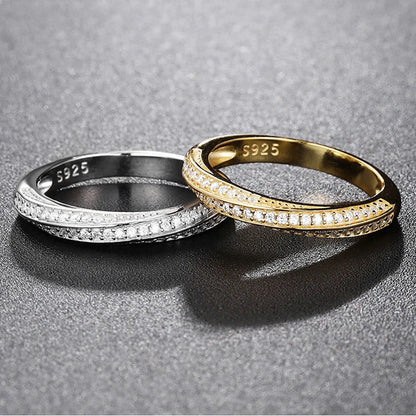 100% Pass Diamond Tester Pen & Moissanite Ring – Matching 925 Sterling Silver Wedding Band for Women