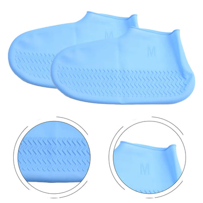 Waterproof Silicone Shoe Covers – Non Slip Reusable Overshoes for Rainy Days, Boot Protectors in S/M/L