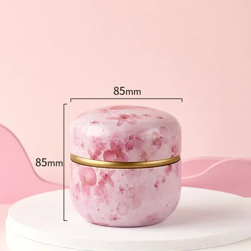 Portable Tea Caddy Tin Box – Sealed Storage Container for Tea, Coffee, Candy & Snacks | Mini Metal Organizer for Kitchen & Travel Storage
