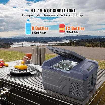 SucceBuy Portable Car Refrigerator — 8L–75L Single & Dual Zone Fridge with Bluetooth Temperature Control for Camping & RV
