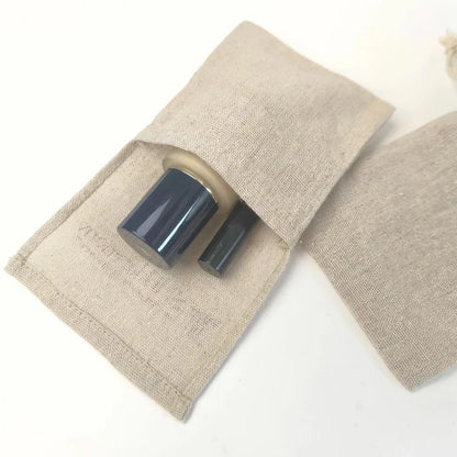 50PCS Natural Linen Gift Bags — 5×7, 7×9, 9×12cm Jute Candy & Jewelry Pouches