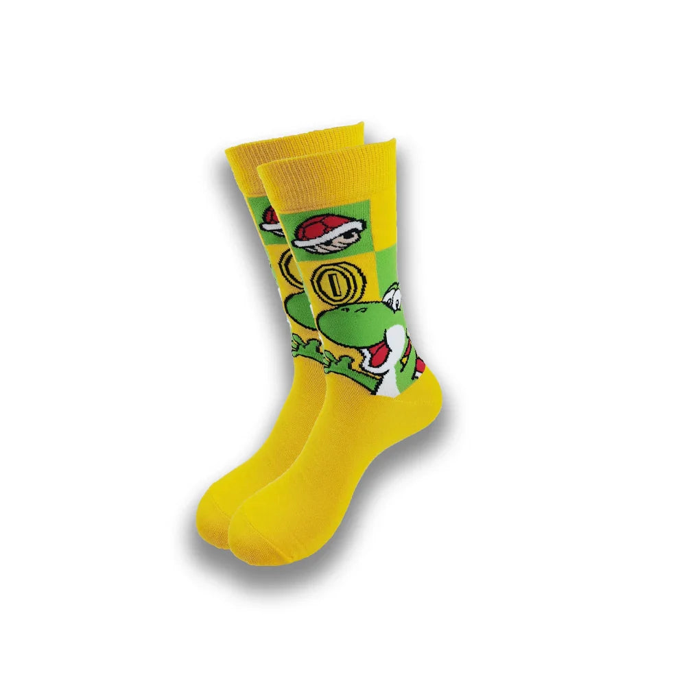 Spring and Autumn Cartoon Movie Character Socks for Men & Women – Funny Fashion High Quality Crew Tube Socks, Unisex Casual Cotton Socks
