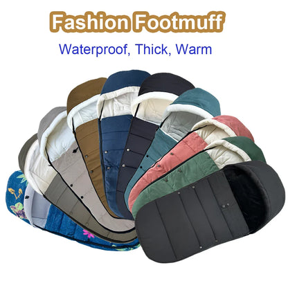 Universal Stroller Footmuff – Windproof, Waterproof & Thermal Warm, Compatible with YOYO & Bugaboo Strollers