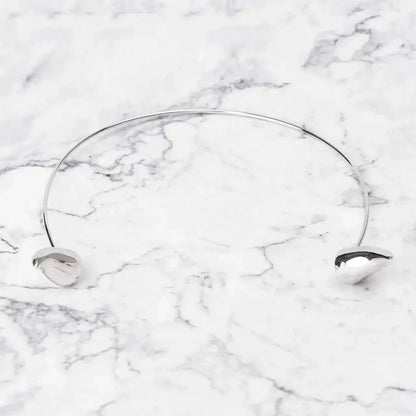 S925 Sterling Silver Devil Horn Headband & Collar – Dual-Purpose Punk Finisa Jewelry Accessory