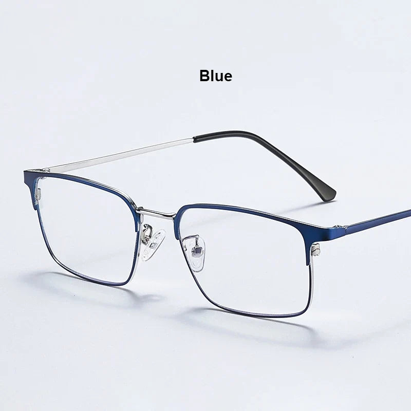 Prescription Titanium Eyeglasses - Blue Light Blocking Reading Glasses for Men & Women Myopia Optical Frames