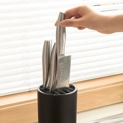 Kitchen Knife Holder Organizer - Multi-Style Knife Storage Stand for Cleavers, Fruit Knives & Scissors