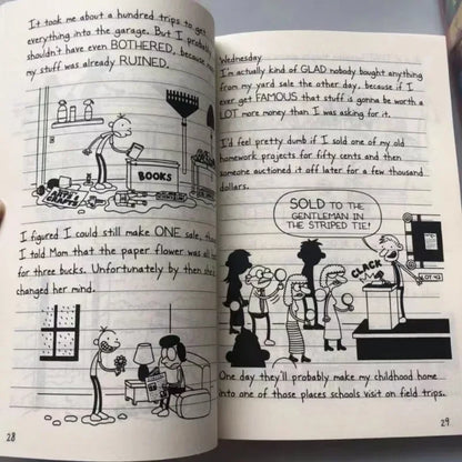 10-Book Set Diary of a Wimpy Kid – English Children’s Fiction Books Volumes 1-10
