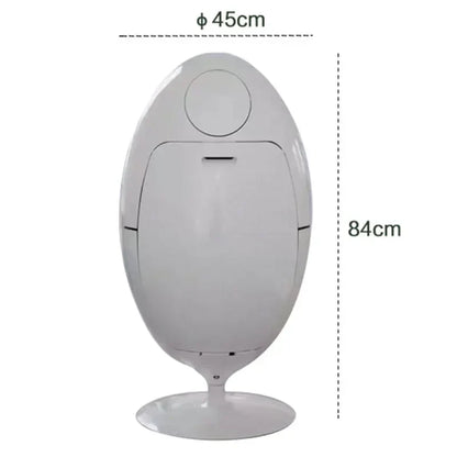 Dinosaur Egg Design Trash Can – Large Capacity Cartoon Garbage Bin for Kitchen & Room Food Waste Disposal