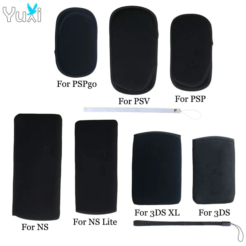 YuXi Soft Protective Carrying Case – Storage Pouch for PSV PSP 1000/2000/3000, PSP Go, New 3DS & Switch Lite Console
