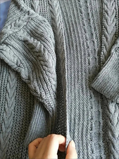 Women's Hollow Out Knitted Cardigan Coat – Casual Loose Fit, Big Size 4XL, Long Gilet Sweater Jacket