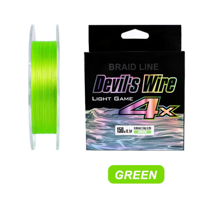 MIFINE Devil’s Wire 150M Braided Fishing Line – 4X PE Ultra Strong Thin Fishing Line for Bass, Perch & Trout