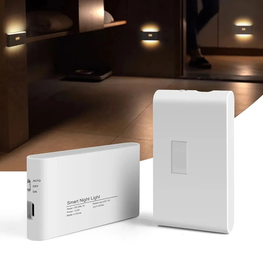 Smart LED Motion Sensor Wall Lamp – Automatic Night Light for Bedroom, Living Room, Corridor, Staircase & Wardrobe Lighting