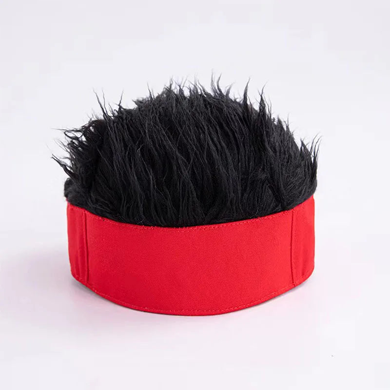 Fashion Baseball Cap – Men and Women Beanie Wig Hat with Short Hair, Breathable and Soft for Parties, Outdoor and Casual Wear
