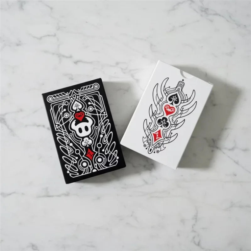 Hollow Knight Standard Poker Card Set — Black & White Playing Cards, Portable Creative Board Game Gift Collection