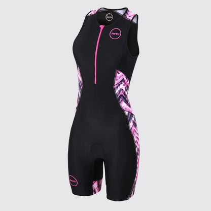 Zone3 Women’s Cycling Skinsuit Triathlon Suit – Sleeveless Cycling & Swimwear Bodysuit for Running, Swimming & Bike Training Jumpsuit