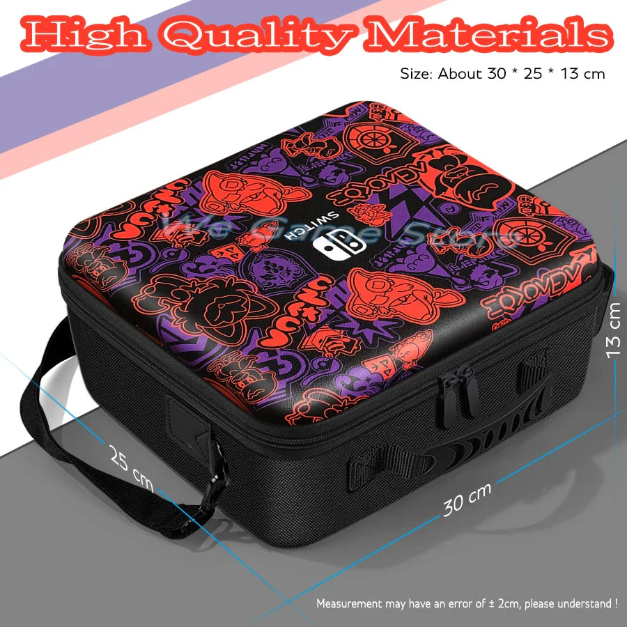 High-Quality Travel Carrying Case for Nintendo Switch OLED Console: Portable Storage Messenger Bag with Hard Shell - Perfect for Gaming Accessories On-the-Go!