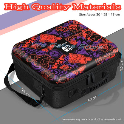 High-Quality Travel Carrying Case for Nintendo Switch OLED Console: Portable Storage Messenger Bag with Hard Shell - Perfect for Gaming Accessories On-the-Go!