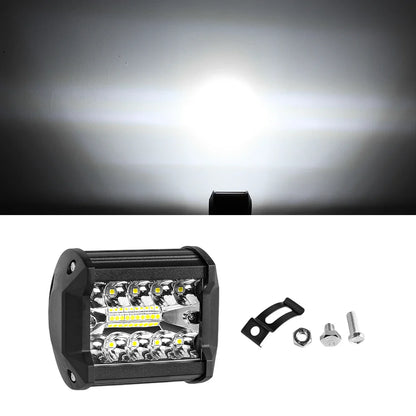4" / 7" LED Work Light Bar 144W/120W Spot Flood Combo – Off-Road Lighting for Car, Tractor, Boat, Truck, SUV & ATV Repair & Utility Use