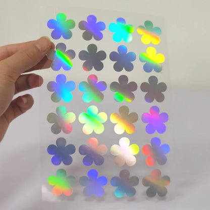 Self-Adhesive Laser Engraved Heart Decorative Paper Stickers