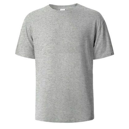 Heavyweight 100% Cotton T-Shirt - Thick Knit Round Neck Short Sleeve Tee 500/300g
