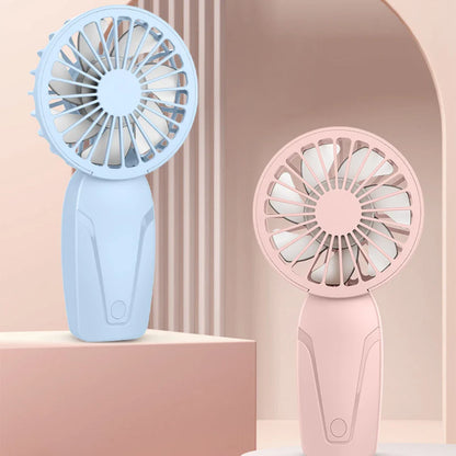 Portable Handheld Mini Fan – Lightweight ABS USB Rechargeable Pocket Fan for On-the-Go Cooling