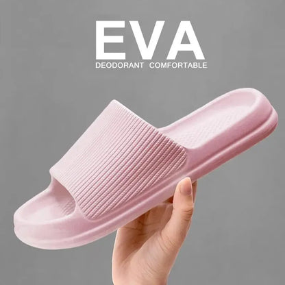 Unisex Soft Sole Massage Shower Slippers – Waterproof Non-Slip Bathroom & Home Comfort Slides for Couples