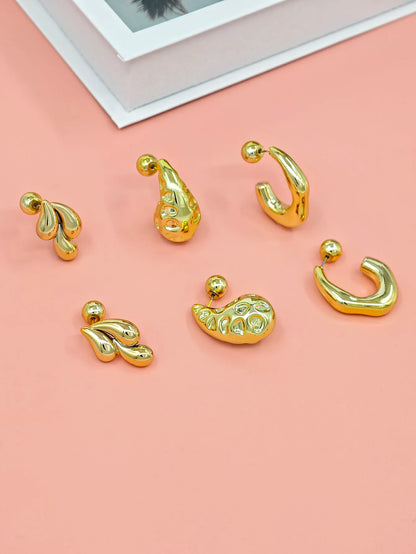Fashion C-Shaped Earrings for Women – Unique High-End Trendy Jewelry