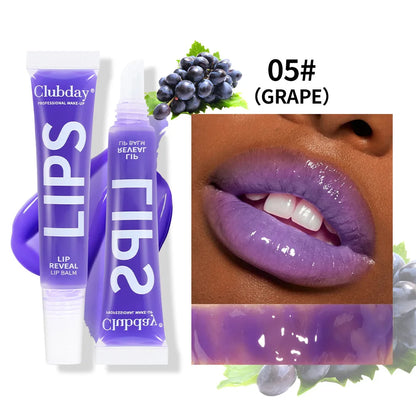 Clubday 9-Color Lip Balm Set – Moisturizing Fruit Lip Oil with Mirror, Long-Lasting Hydrating Lip Gloss