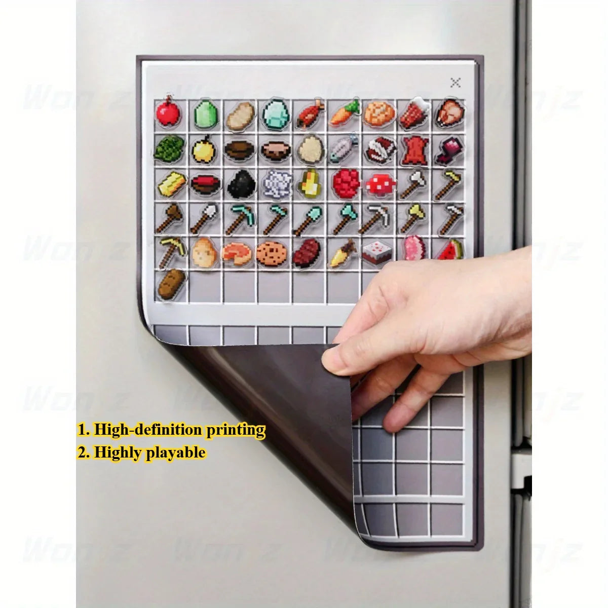 Premium Pixel-Style Fridge Magnets – High-Definition Gamer Magnets for DIY Projects and Home Decor