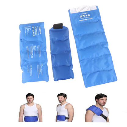 Ankle Ice Pack Brace Wrap — Reusable Hot & Cold Therapy Gel Support for Sprains & Pain Relief