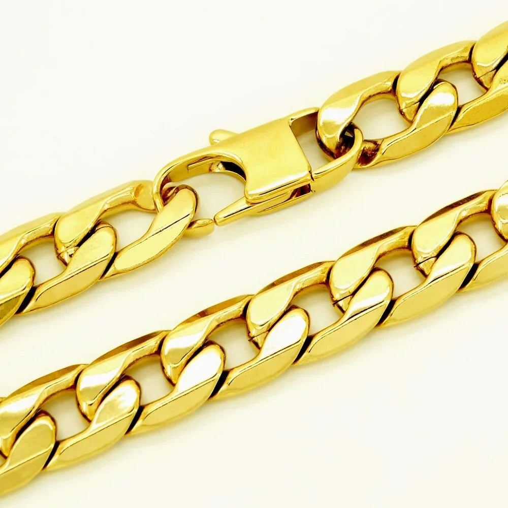 Men's & Women's Curb Chain Bracelet - 6/8/10/12mm, 8-Inch Punk Hip-Hop Stainless Steel Bracelet, Jewelry Gift