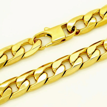 Men's & Women's Curb Chain Bracelet - 6/8/10/12mm, 8-Inch Punk Hip-Hop Stainless Steel Bracelet, Jewelry Gift
