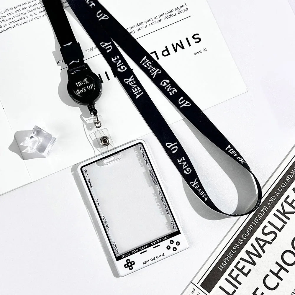 Kpop Card Holder — Fashion Transparent Student ID & Photocard Protector with String for Kids & Idol Fans